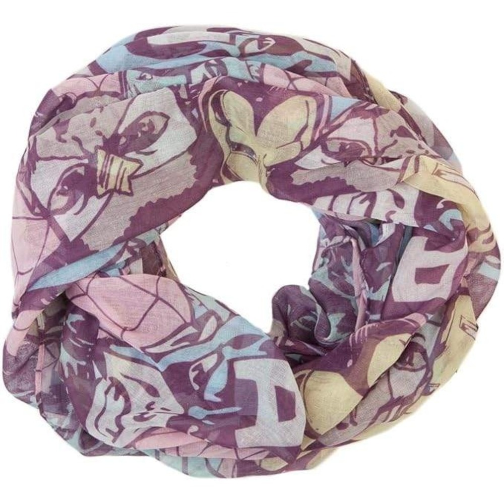 Marvel Comics Avengers Pastel Viscose Fashion Infinity Scarf